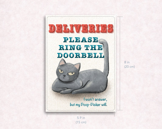 Deliveries Please Ring the Doorbell Sign