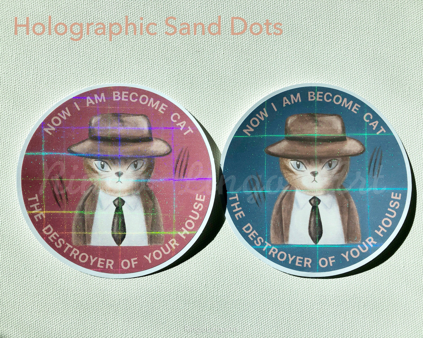 Oppenheimer Cat Waterproof Sticker