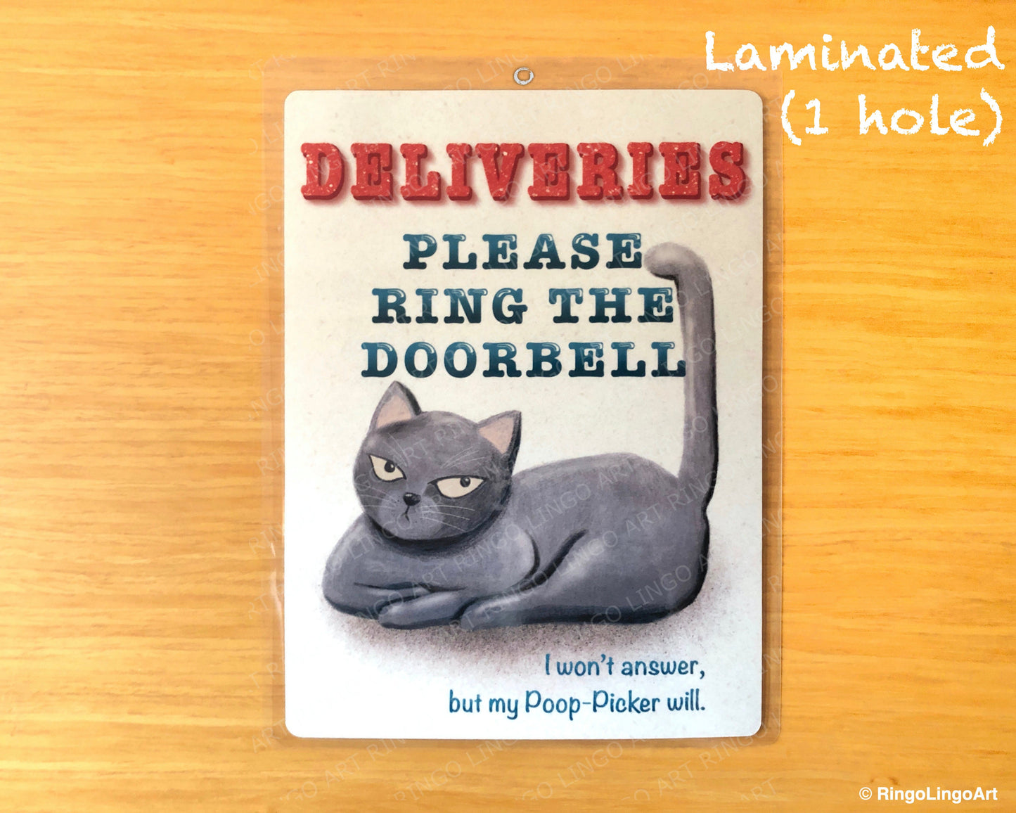 Deliveries Please Ring the Doorbell Sign