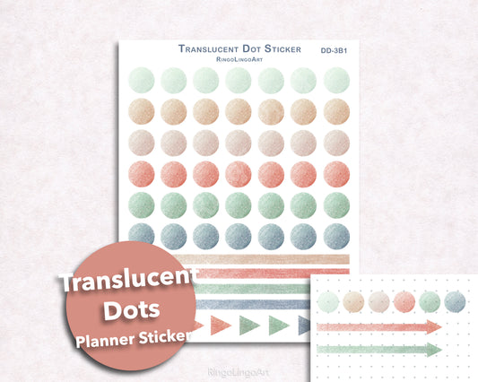 Translucent Dot Sticker Sheet