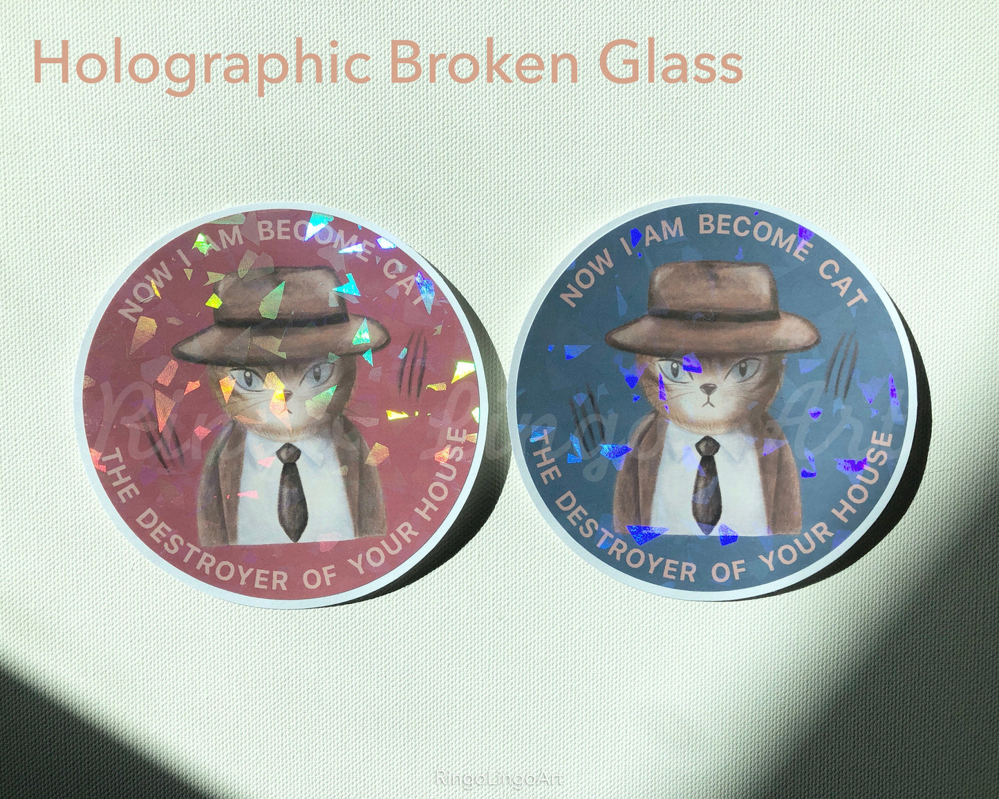 Oppenheimer Cat Waterproof Sticker