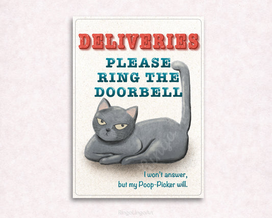 Deliveries Please Ring the Doorbell Sign